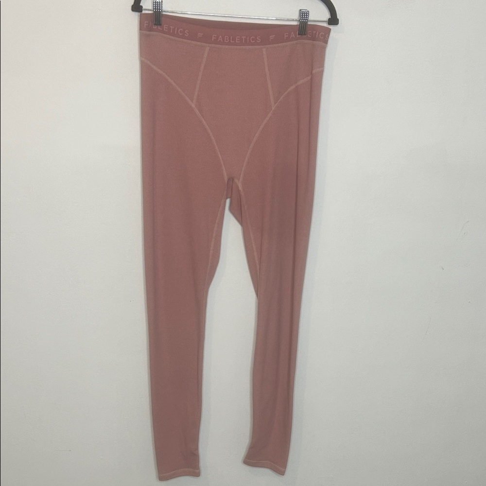 Fabletics Waffle Dusty Rose High-Waisted Legging - Picture 7 of 12